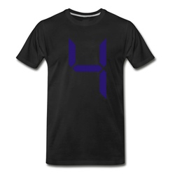 Men's Number 4 T-Shirt - Black