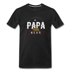 Men's Papa Bear T-Shirt - Black