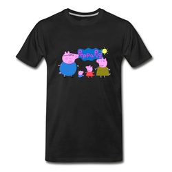 Men's peppa pig T-Shirt - Black