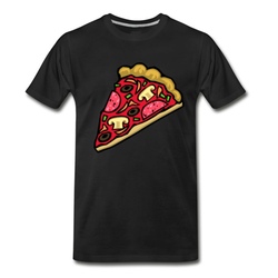 Men's pizza T-Shirt - Black