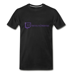 Men's prohtius Twitch T-Shirt - Black