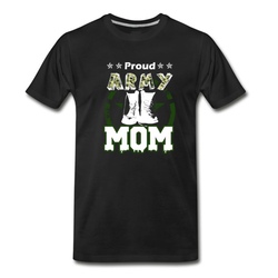 Men's Proud Army Mom Shirt T-Shirt - Black