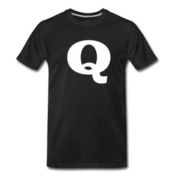 Men's QANON T-Shirt | Q-Anon Shirt | Letter Q Supporter T-Shirt - Black