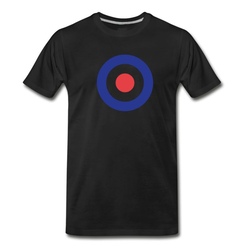 Men's RAF Roundel Mod Target T-Shirt - Black