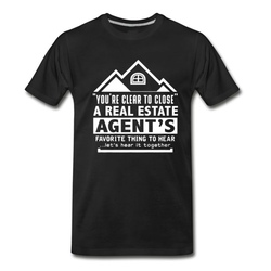 Men's Real Estate Shirt T-Shirt - Black