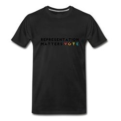 Men's representation matters - vote T-Shirt - Black