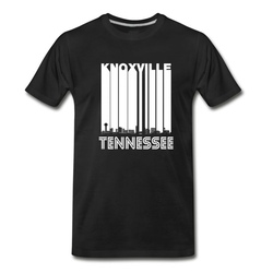 Men's Retro Knoxville Tennessee Skyline T-Shirt - Black