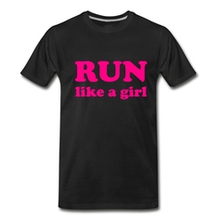 Men's Run like a girl T-Shirt - Black