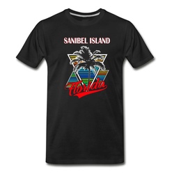 Men's Sanibel Island Shirt Florida Holiday shirt Vacatio T-Shirt - Black