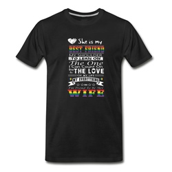 Men's She Is My Best Friend Shirt T-Shirt - Black