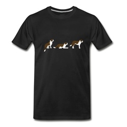 Men's sit down stay St. Bernard T-Shirt - Black