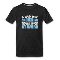 Men's Snorkeling T-Shirt For Dad/Brother. T-Shirt - Black