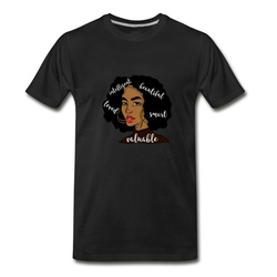 Men's Strong Black Woman African American Melanin Poppin T-Shirt - Black