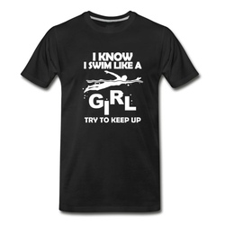 Men's swim like a girl T-Shirt - Black