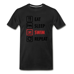 Men's Swim T-Shirt - Black