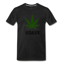 Men's TIME TO LEGALIZE MARIJUANA T-Shirt - Black