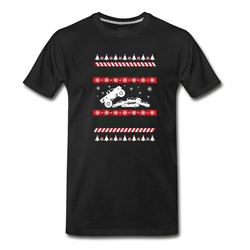 Men's Ugly Christmas Monster T-Shirt - Black