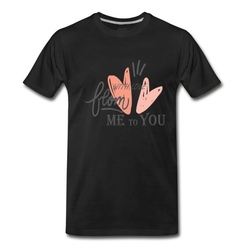 Men's valentine's day t-shirt T-Shirt - Black