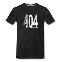 Men's Vintage Atlanta Area Code 404 T-Shirt - Black