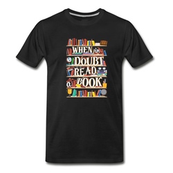 Men's When in Doubt Read a book T-Shirt - Black