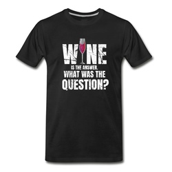 Men's wine T-Shirt - Black