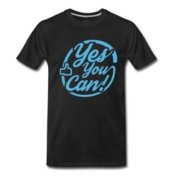 Men's Yes You Can Quote T-Shirt - Black